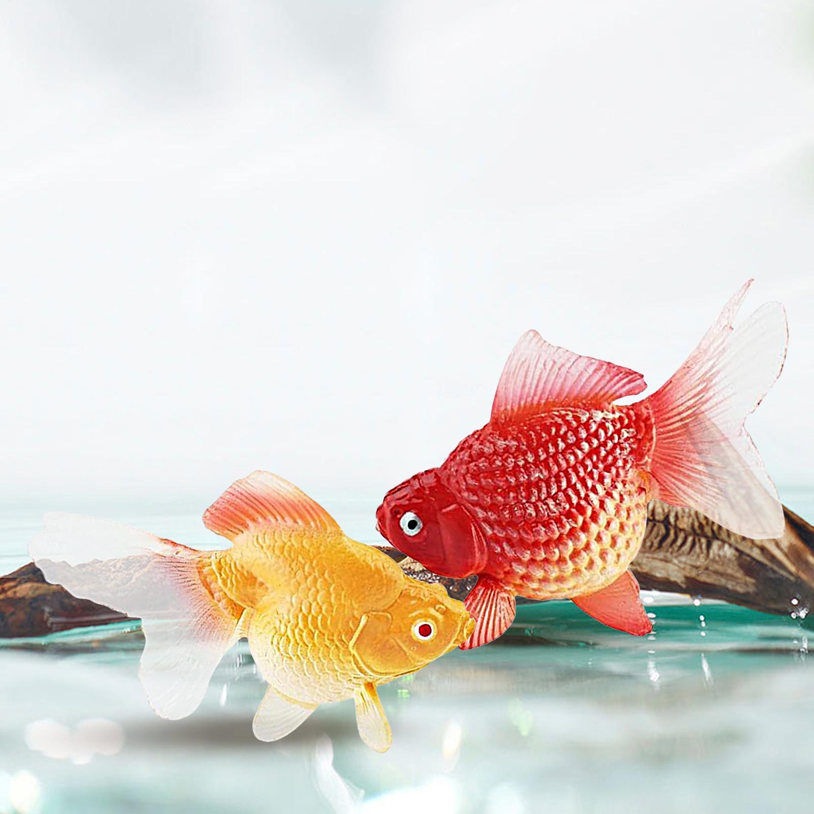 Fake Gold Fish 2Pcs/set Artifi - Aquarium Plant Yellowing review and price