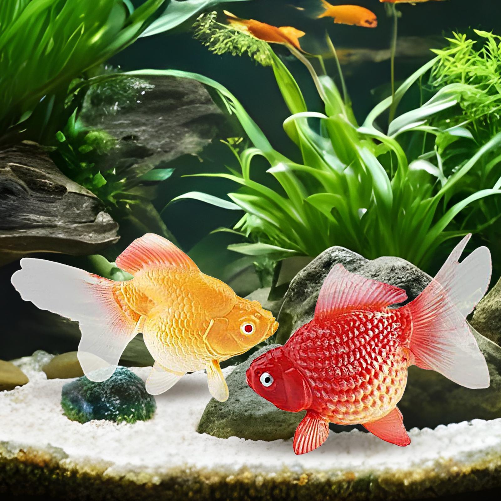 Fake Gold Fish 2Pcs/set Artifi - Aquarium Plant Yellowing review and price